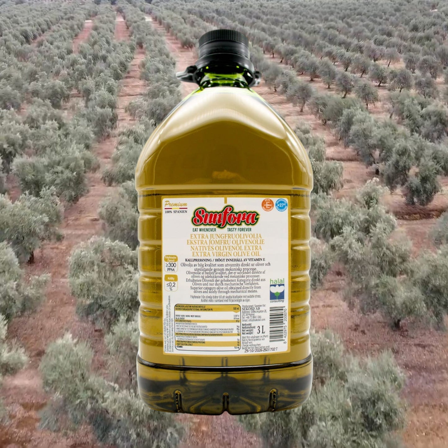 3L Extra Jungfruolivolja – 100% Spanien