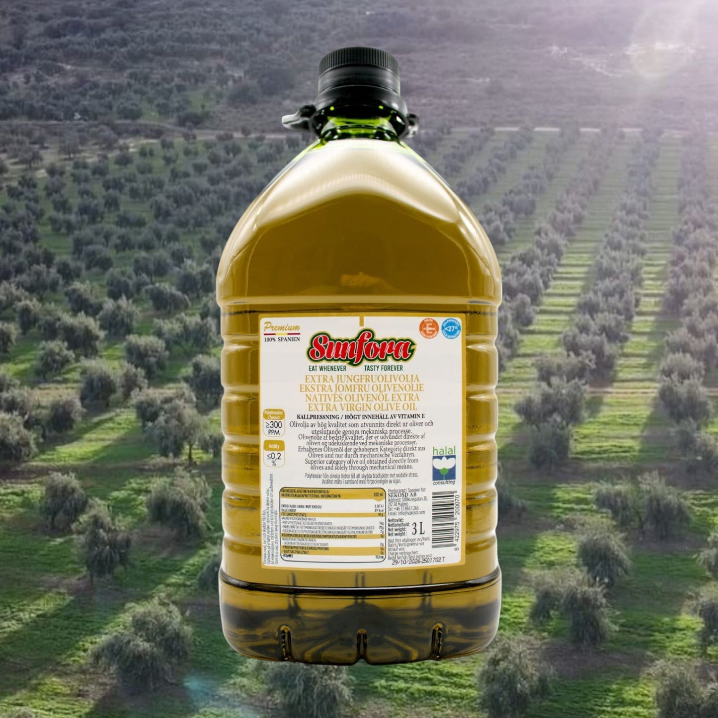 3L Extra Jungfruolivolja – 100% Spanien