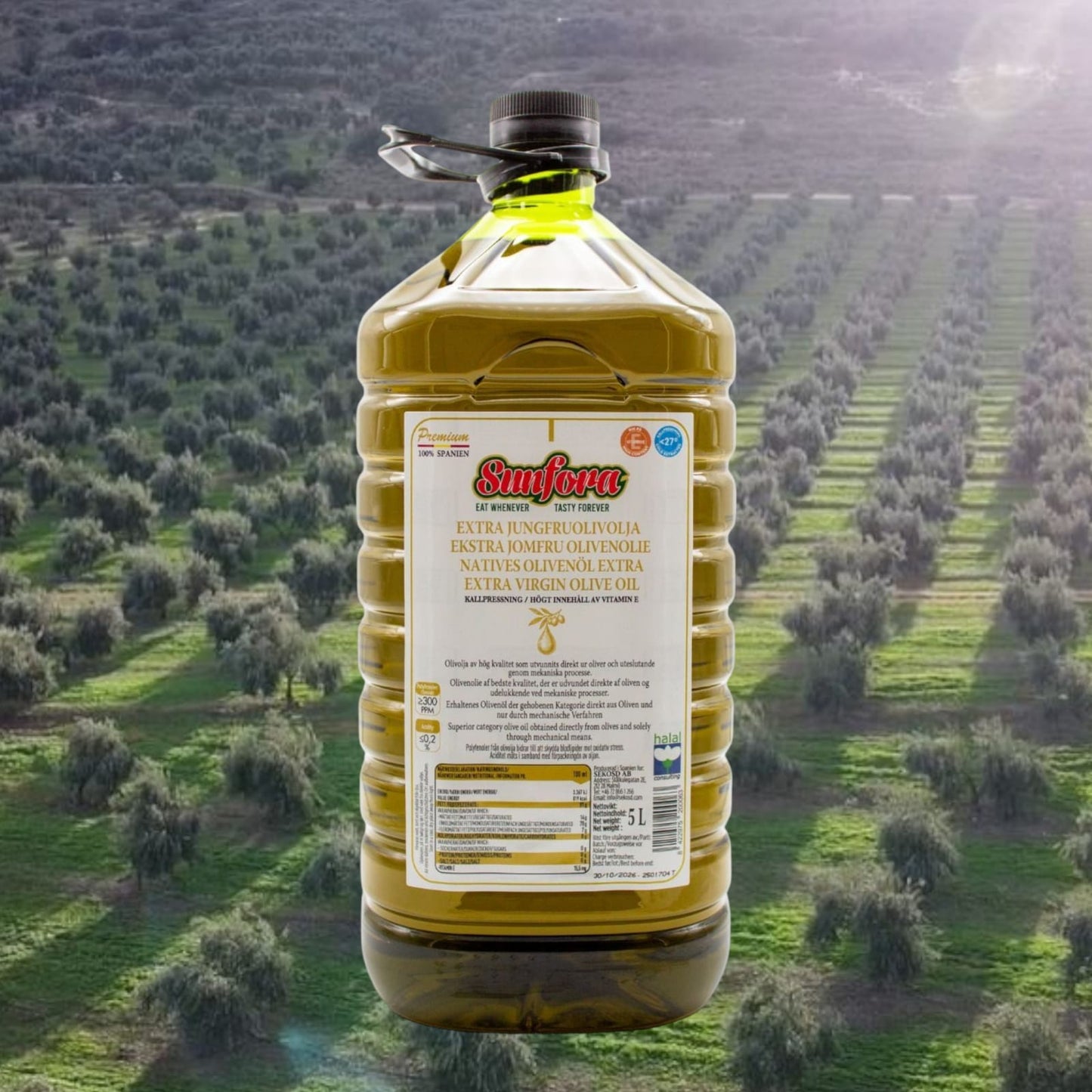 5L Extra Jungfruolivolja – 100% Spanien