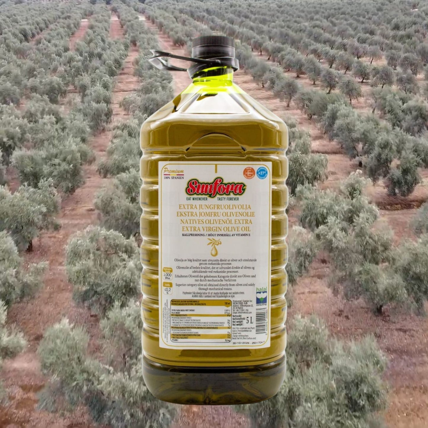 5L Extra Jungfruolivolja – 100% Spanien